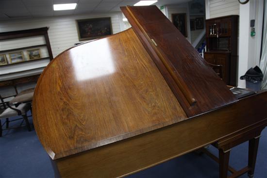 A Bechstein rosewood cased model B boudoir grand piano, c.1904, overall 6ft 8in. x 5ft